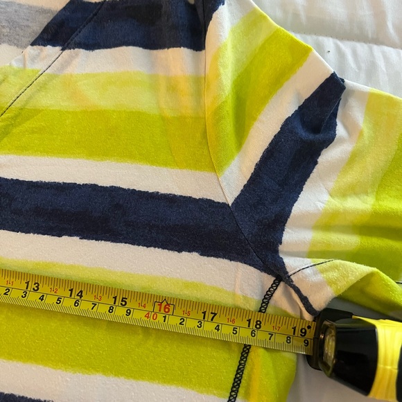 Ralph Lauren - Ladies Navy and green striped top - L - Picture 7 of 7